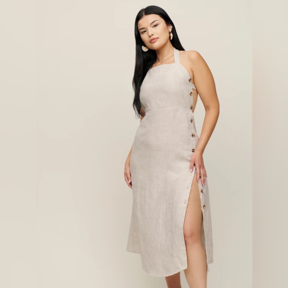 Reformation Mar Linen Dress